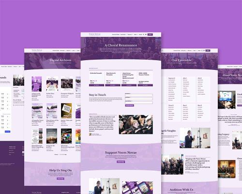 Voces Novae Website Design 2